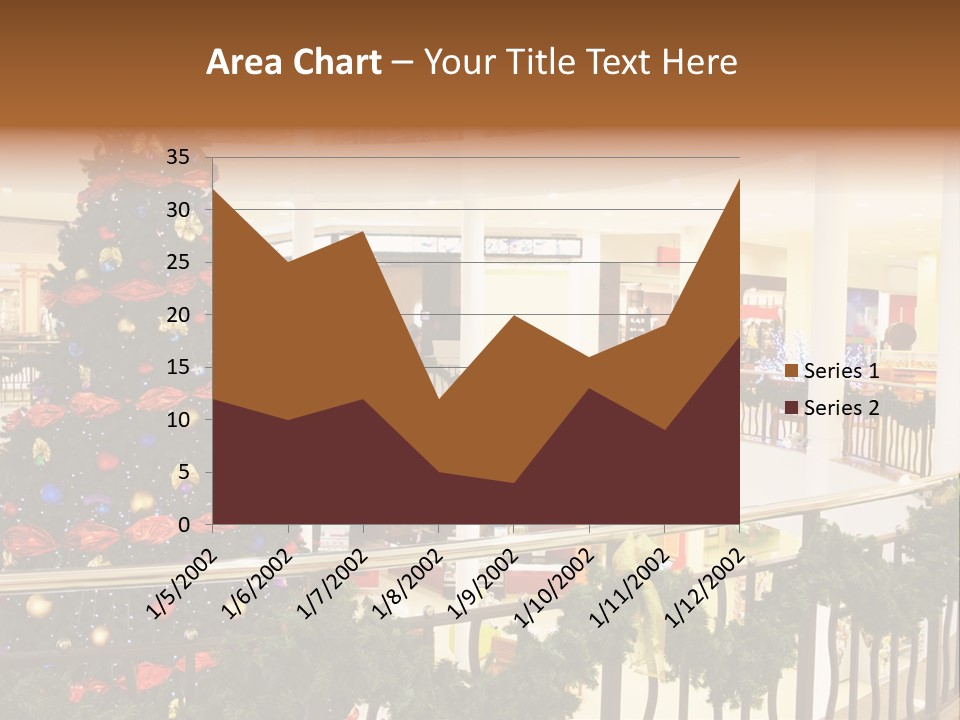 Fork Green Descent PowerPoint Template