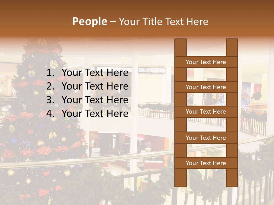 Fork Green Descent PowerPoint Template