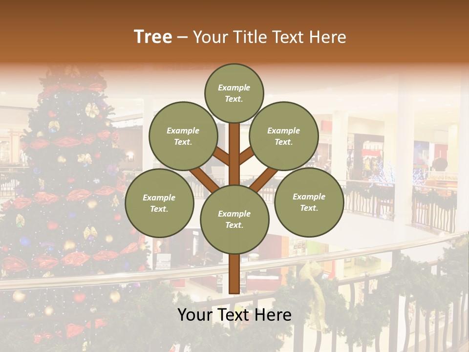 Fork Green Descent PowerPoint Template