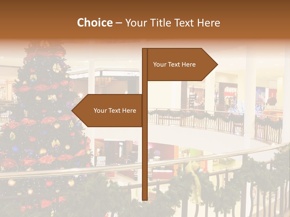 Fork Green Descent PowerPoint Template