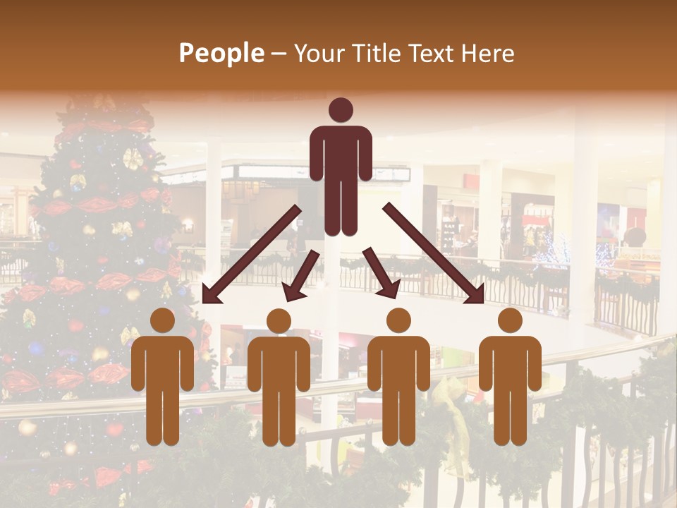 Fork Green Descent PowerPoint Template