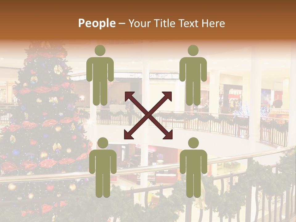Fork Green Descent PowerPoint Template