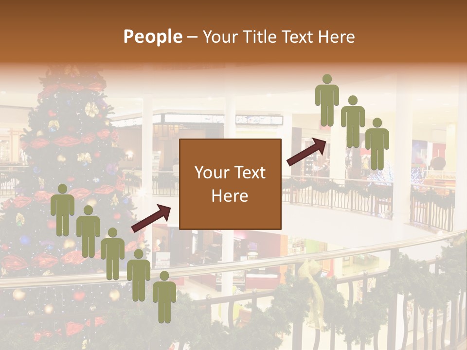 Fork Green Descent PowerPoint Template