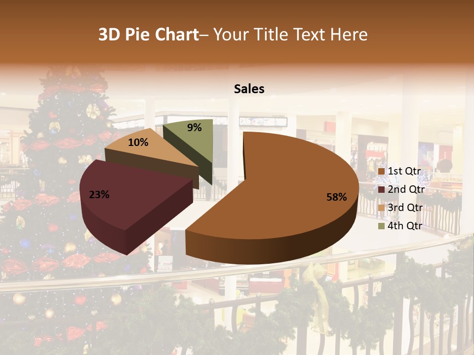 Fork Green Descent PowerPoint Template