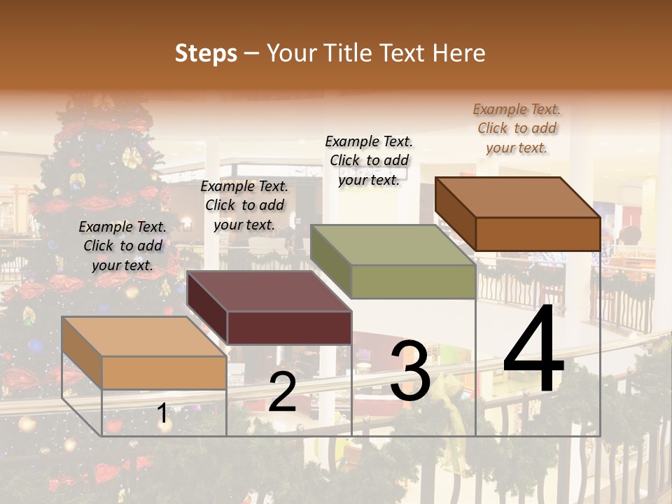 Fork Green Descent PowerPoint Template