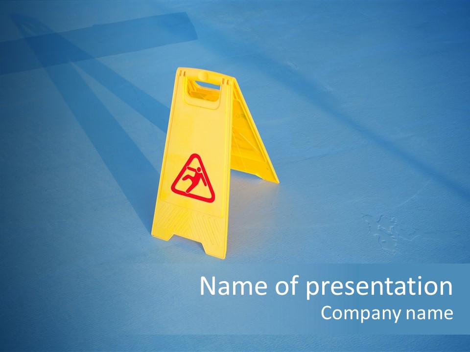 Risk Floor Fall PowerPoint Template