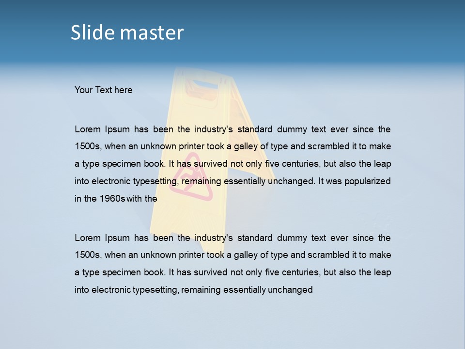 Risk Floor Fall PowerPoint Template