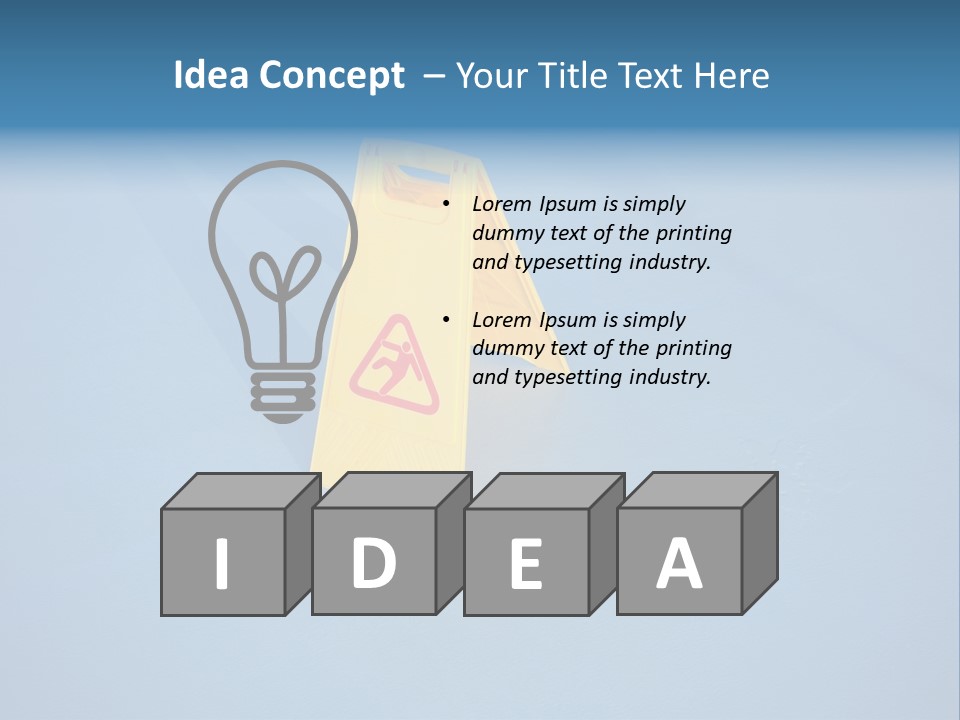 Risk Floor Fall PowerPoint Template