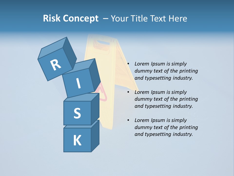Risk Floor Fall PowerPoint Template