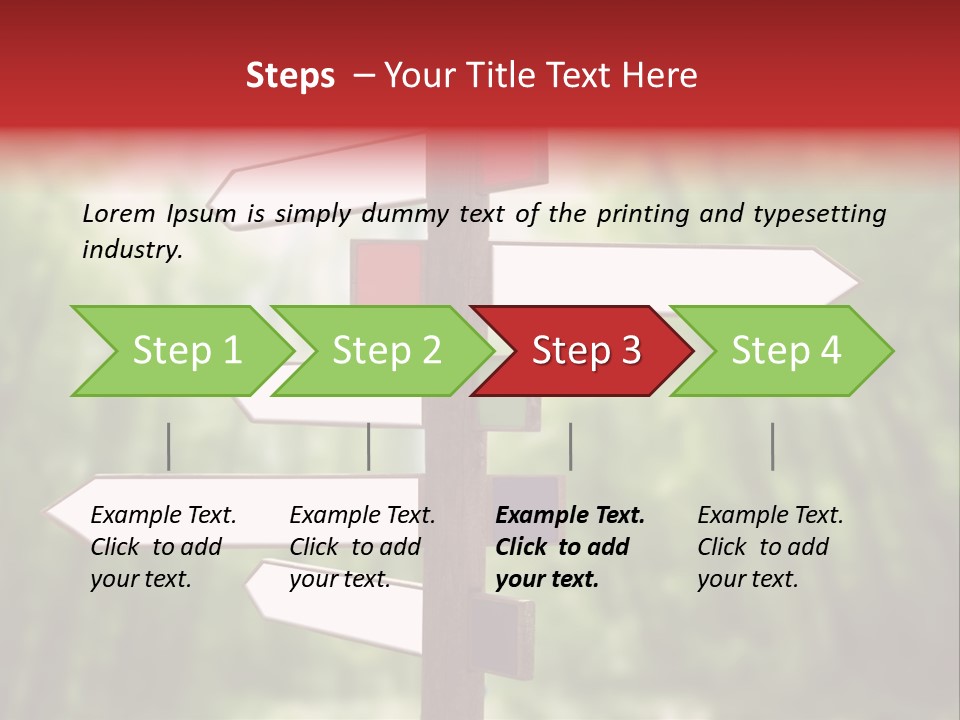Copyspace Street Information PowerPoint Template