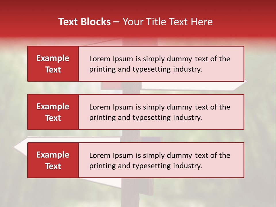 Copyspace Street Information PowerPoint Template