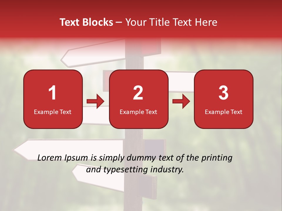 Copyspace Street Information PowerPoint Template