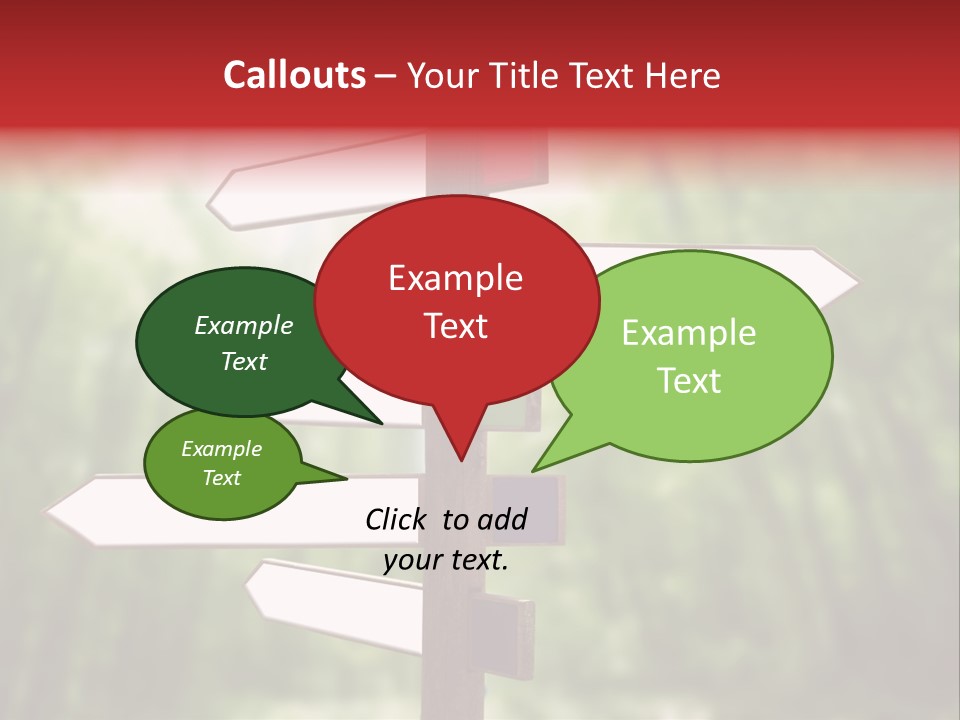 Copyspace Street Information PowerPoint Template