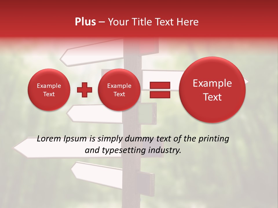 Copyspace Street Information PowerPoint Template