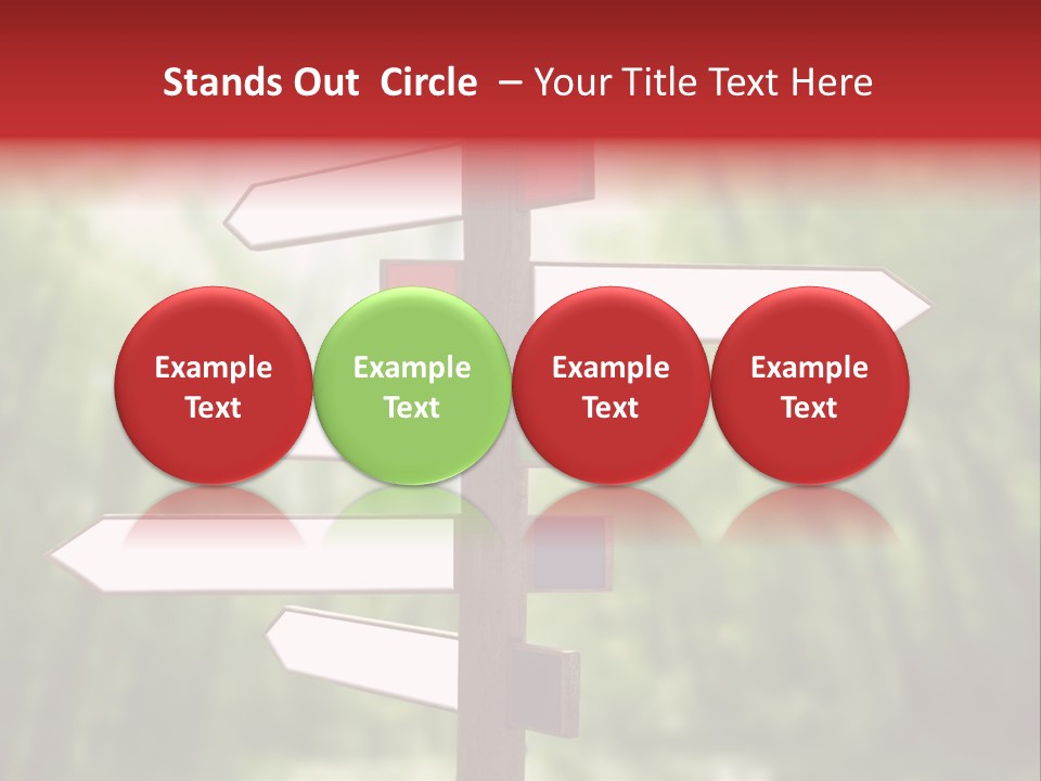 Copyspace Street Information PowerPoint Template