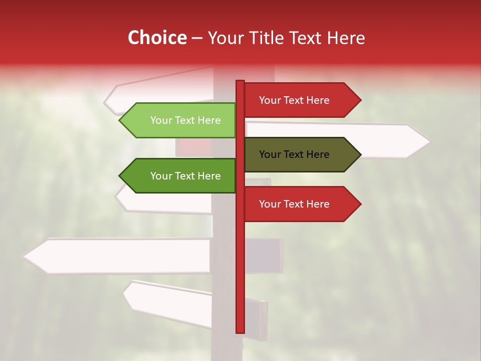 Copyspace Street Information PowerPoint Template