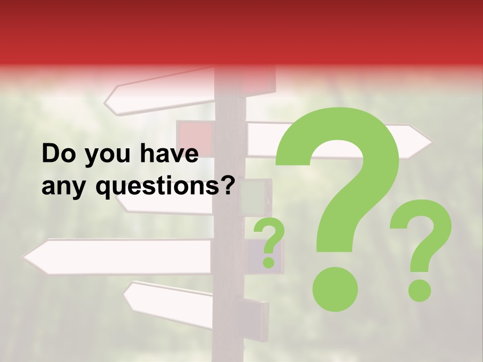 Copyspace Street Information PowerPoint Template