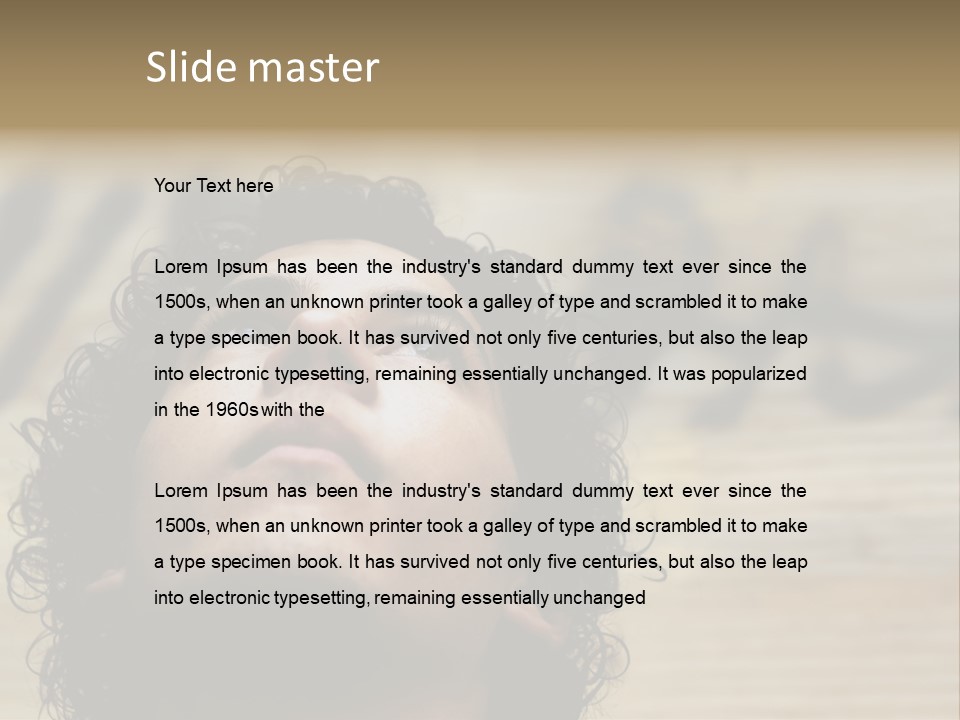 Person Serious Facial PowerPoint Template