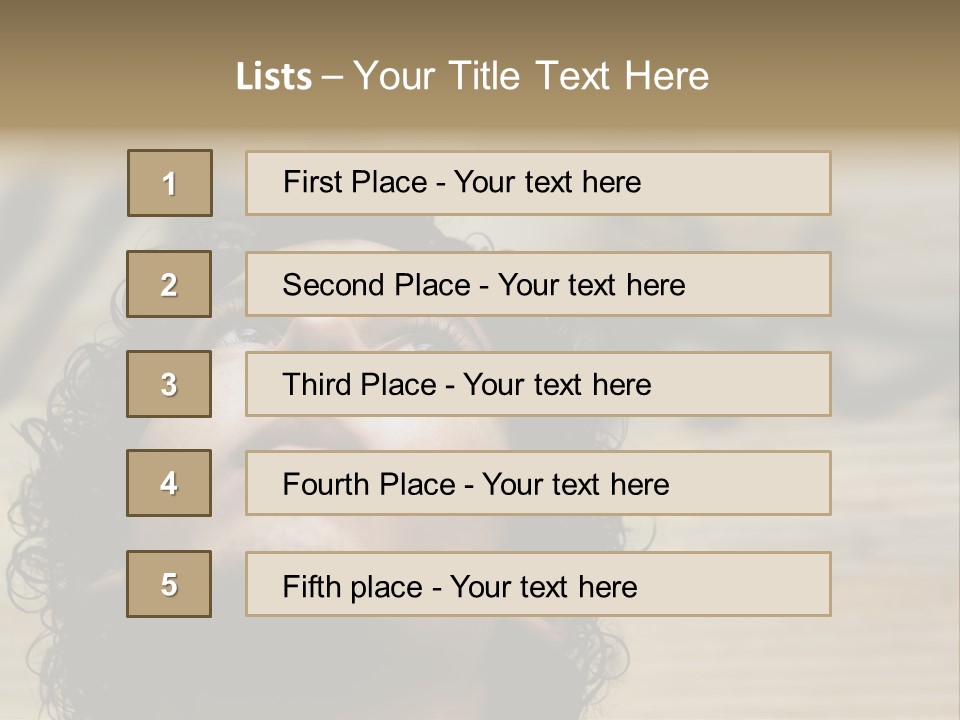 Person Serious Facial PowerPoint Template