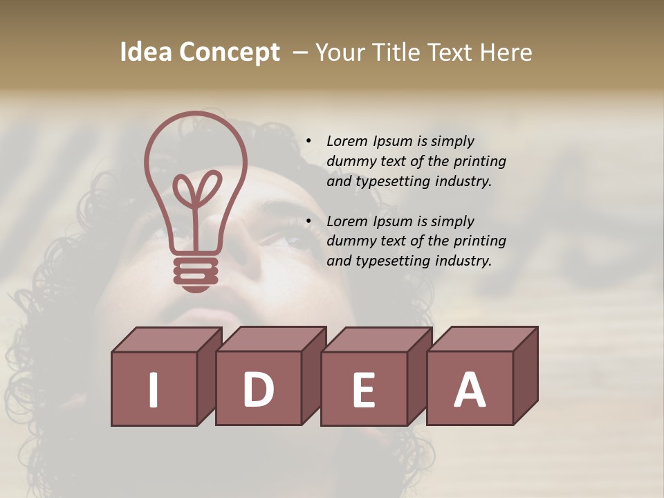 Person Serious Facial PowerPoint Template