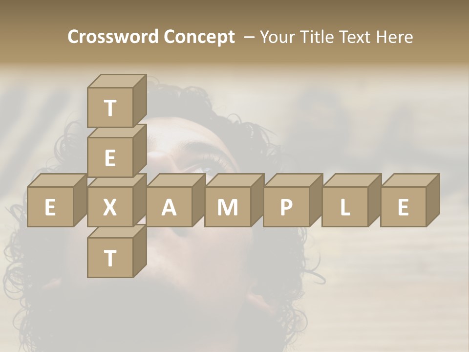 Person Serious Facial PowerPoint Template