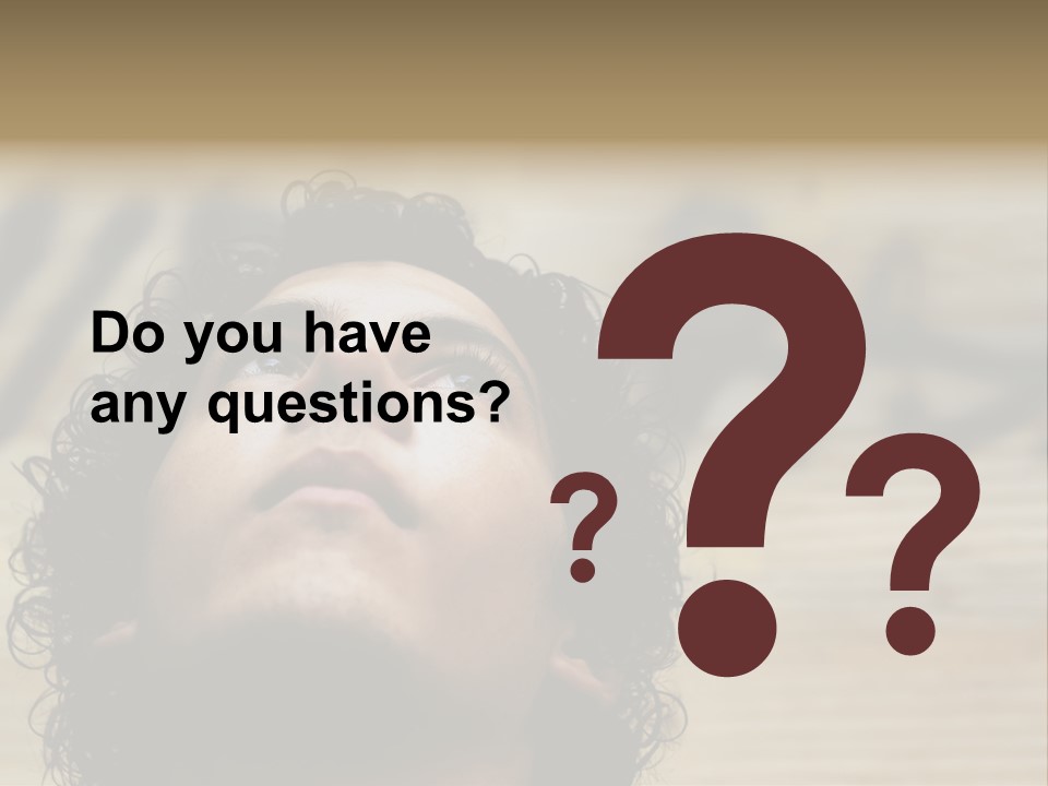 Person Serious Facial PowerPoint Template