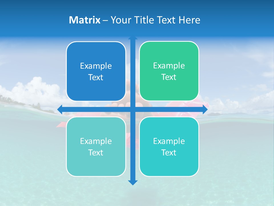 Tropical Outside Swimming PowerPoint Template