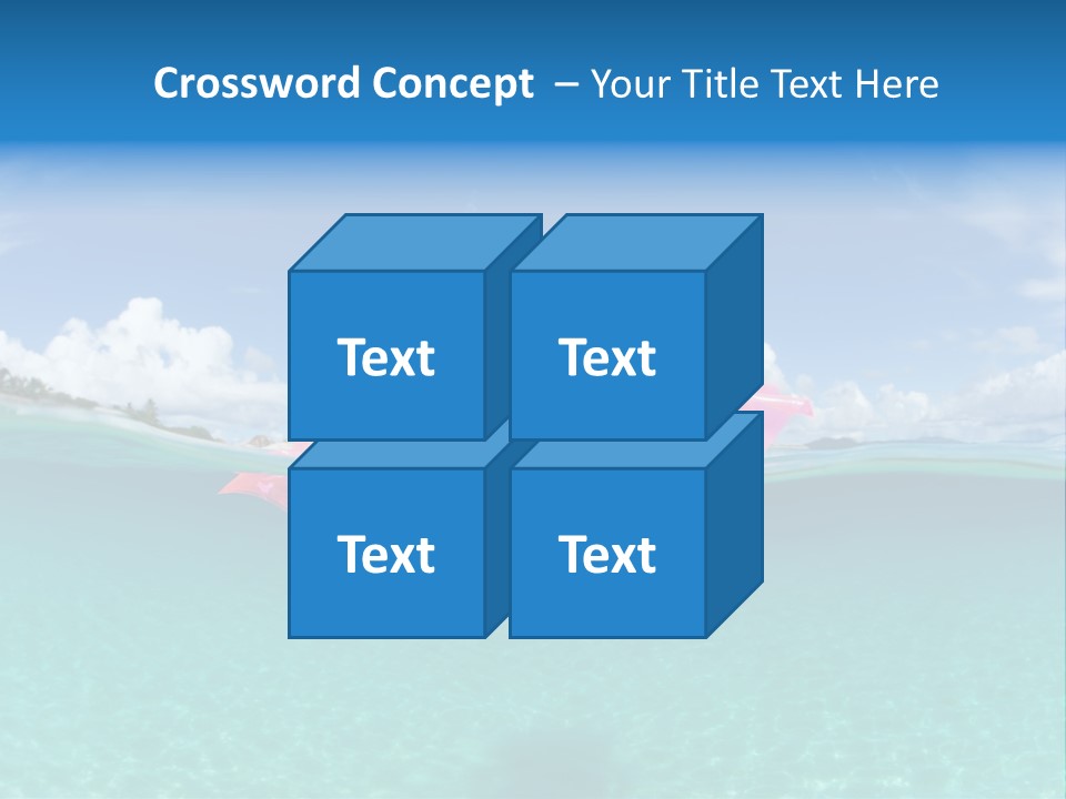 Tropical Outside Swimming PowerPoint Template