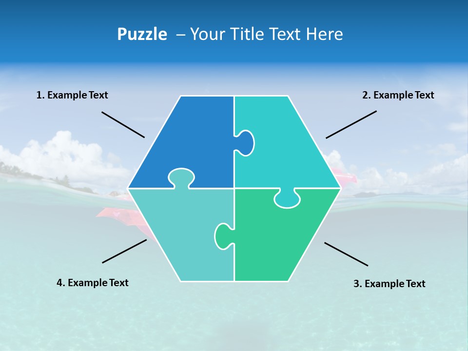 Tropical Outside Swimming PowerPoint Template