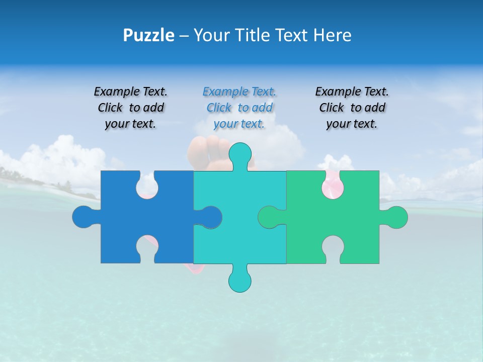 Tropical Outside Swimming PowerPoint Template