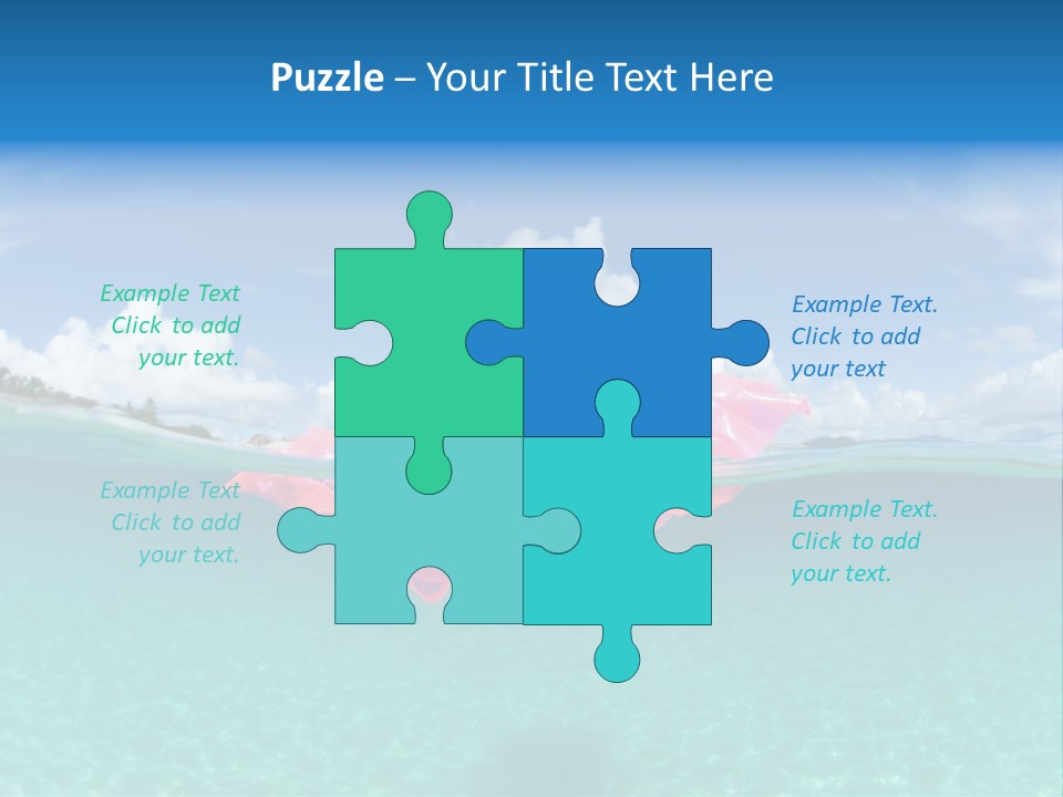 Tropical Outside Swimming PowerPoint Template