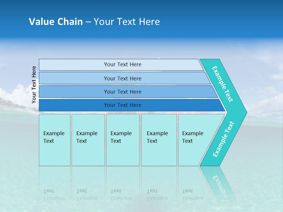Tropical Outside Swimming PowerPoint Template