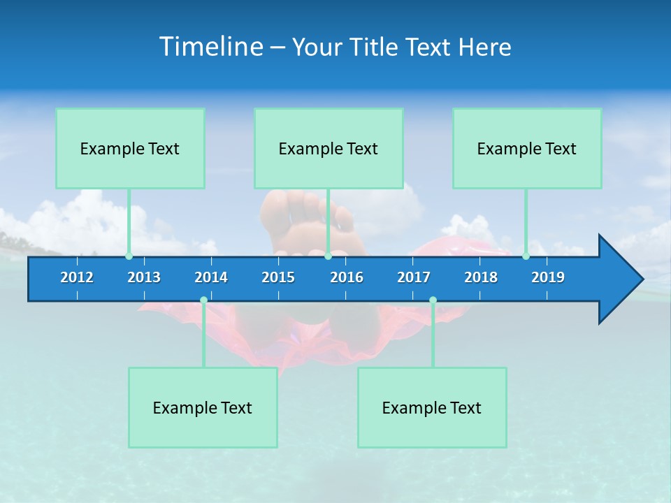 Tropical Outside Swimming PowerPoint Template