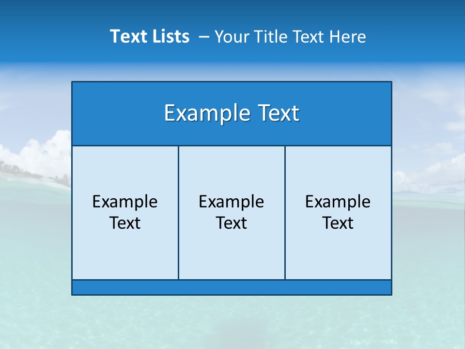 Tropical Outside Swimming PowerPoint Template