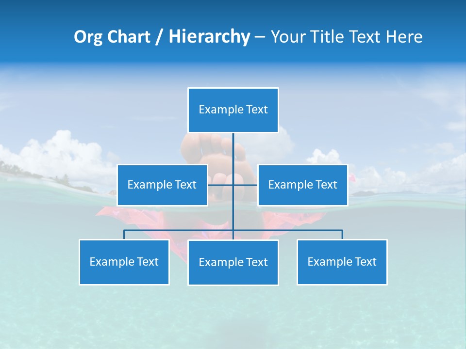 Tropical Outside Swimming PowerPoint Template