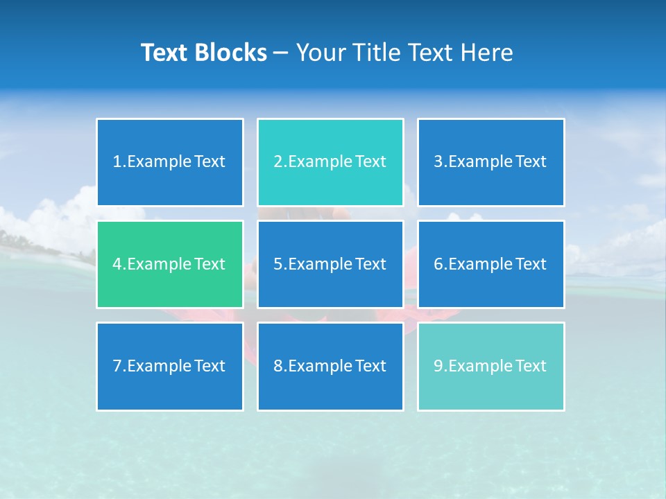 Tropical Outside Swimming PowerPoint Template