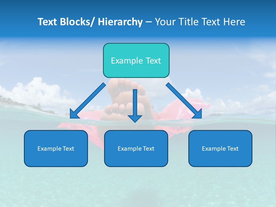 Tropical Outside Swimming PowerPoint Template