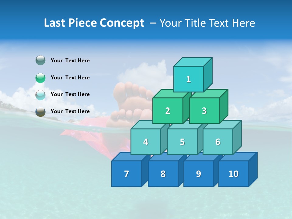 Tropical Outside Swimming PowerPoint Template