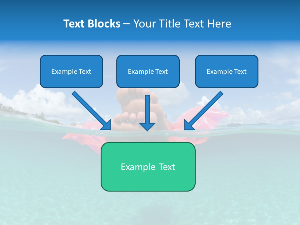 Tropical Outside Swimming PowerPoint Template