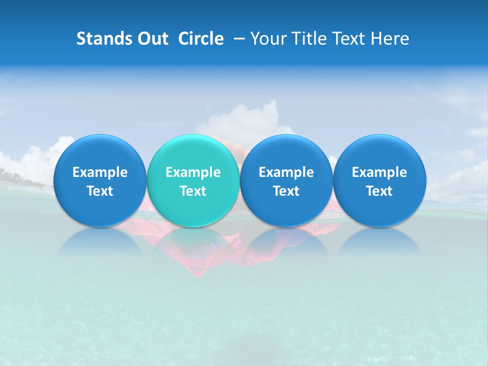 Tropical Outside Swimming PowerPoint Template