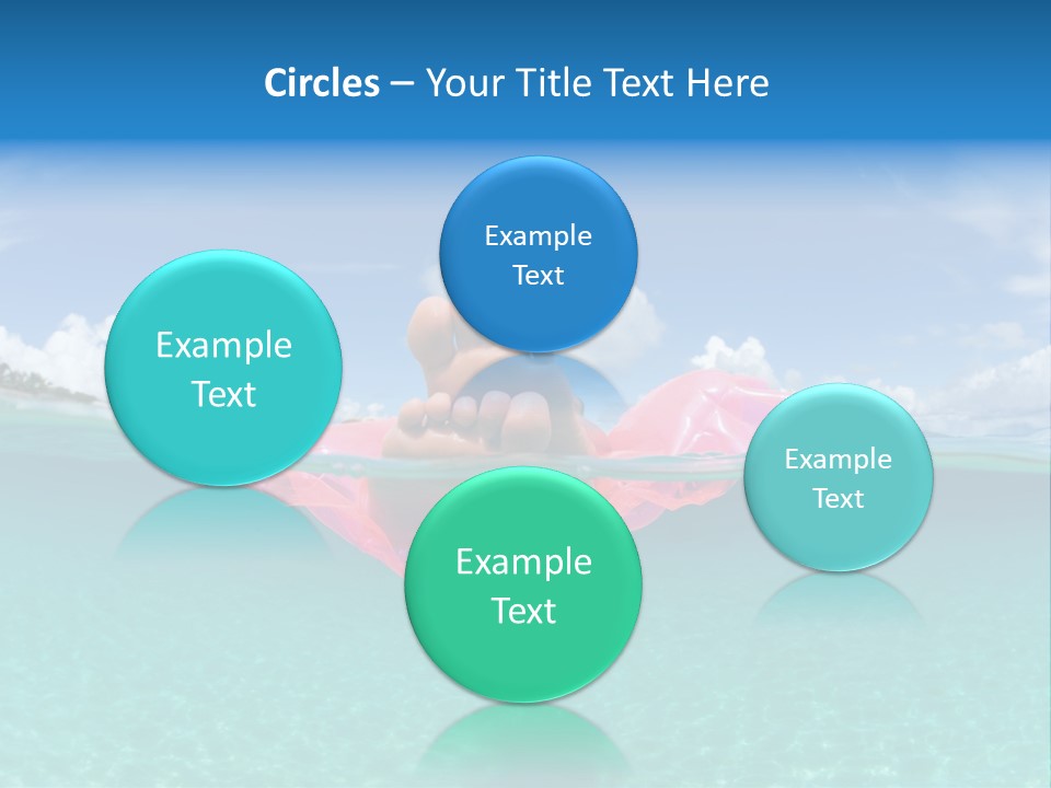 Tropical Outside Swimming PowerPoint Template