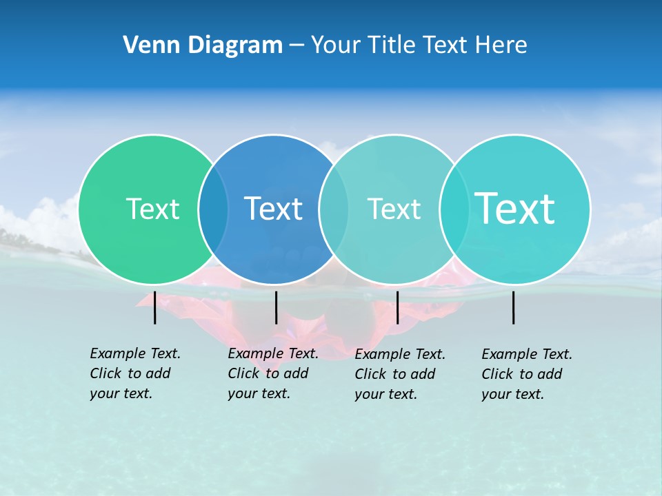 Tropical Outside Swimming PowerPoint Template