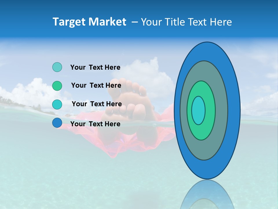 Tropical Outside Swimming PowerPoint Template