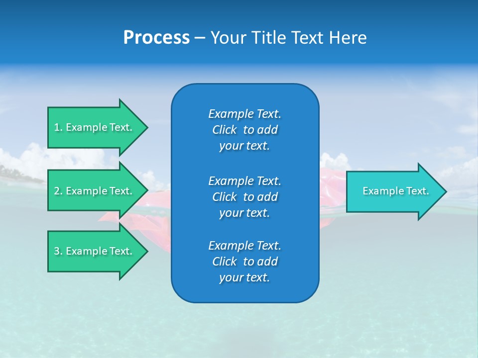 Tropical Outside Swimming PowerPoint Template