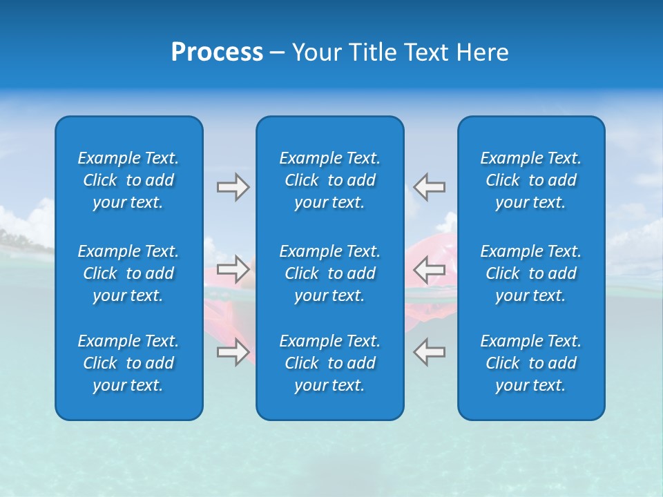 Tropical Outside Swimming PowerPoint Template