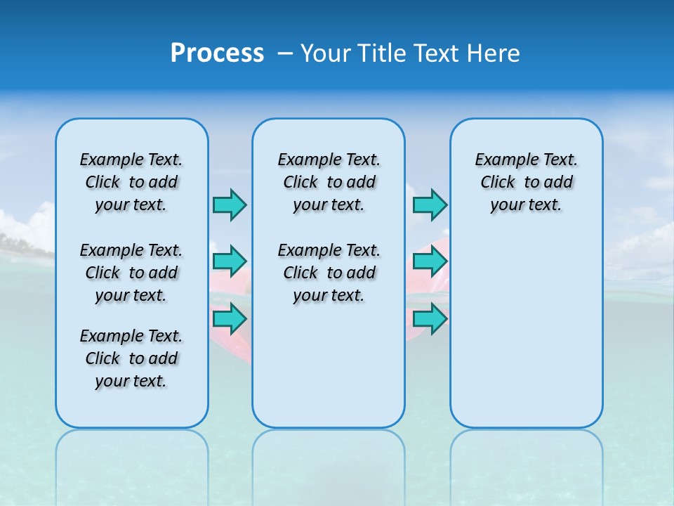 Tropical Outside Swimming PowerPoint Template