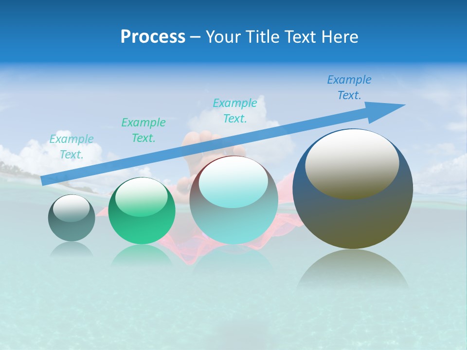 Tropical Outside Swimming PowerPoint Template