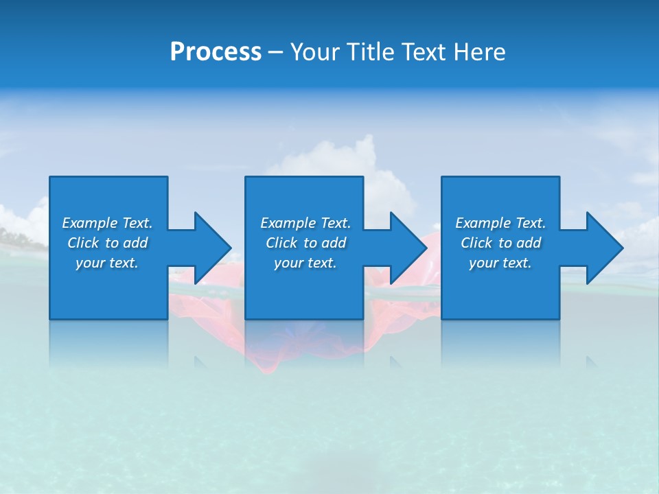 Tropical Outside Swimming PowerPoint Template