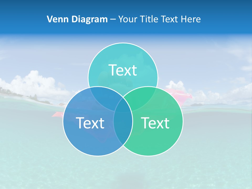 Tropical Outside Swimming PowerPoint Template