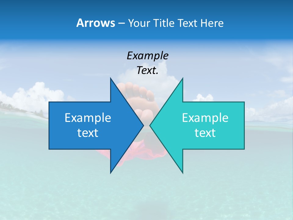 Tropical Outside Swimming PowerPoint Template